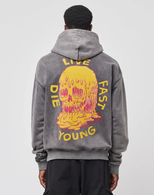 LFDY Melting Skull Hooded sold by Live Fast Die Young