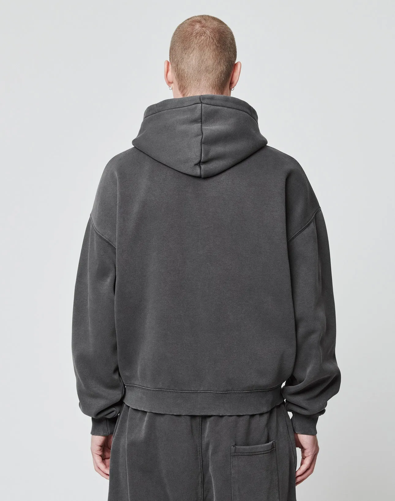 Basic Script Hooded Zip sold by Live Fast Die Young product image thumbnail 4