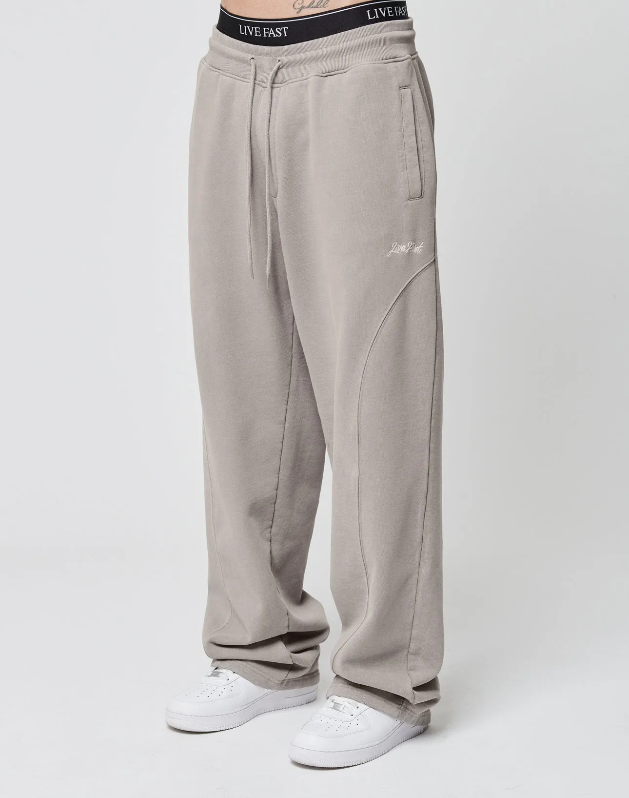 Basic Wide Jogger sold by Live Fast Die Young