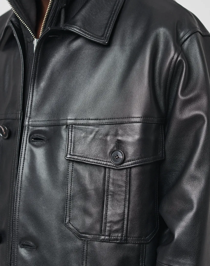 Live Fast Leather Coat sold by Live Fast Die Young product image thumbnail 2