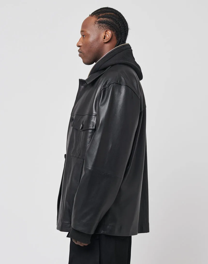 Live Fast Leather Coat sold by Live Fast Die Young product image thumbnail 3