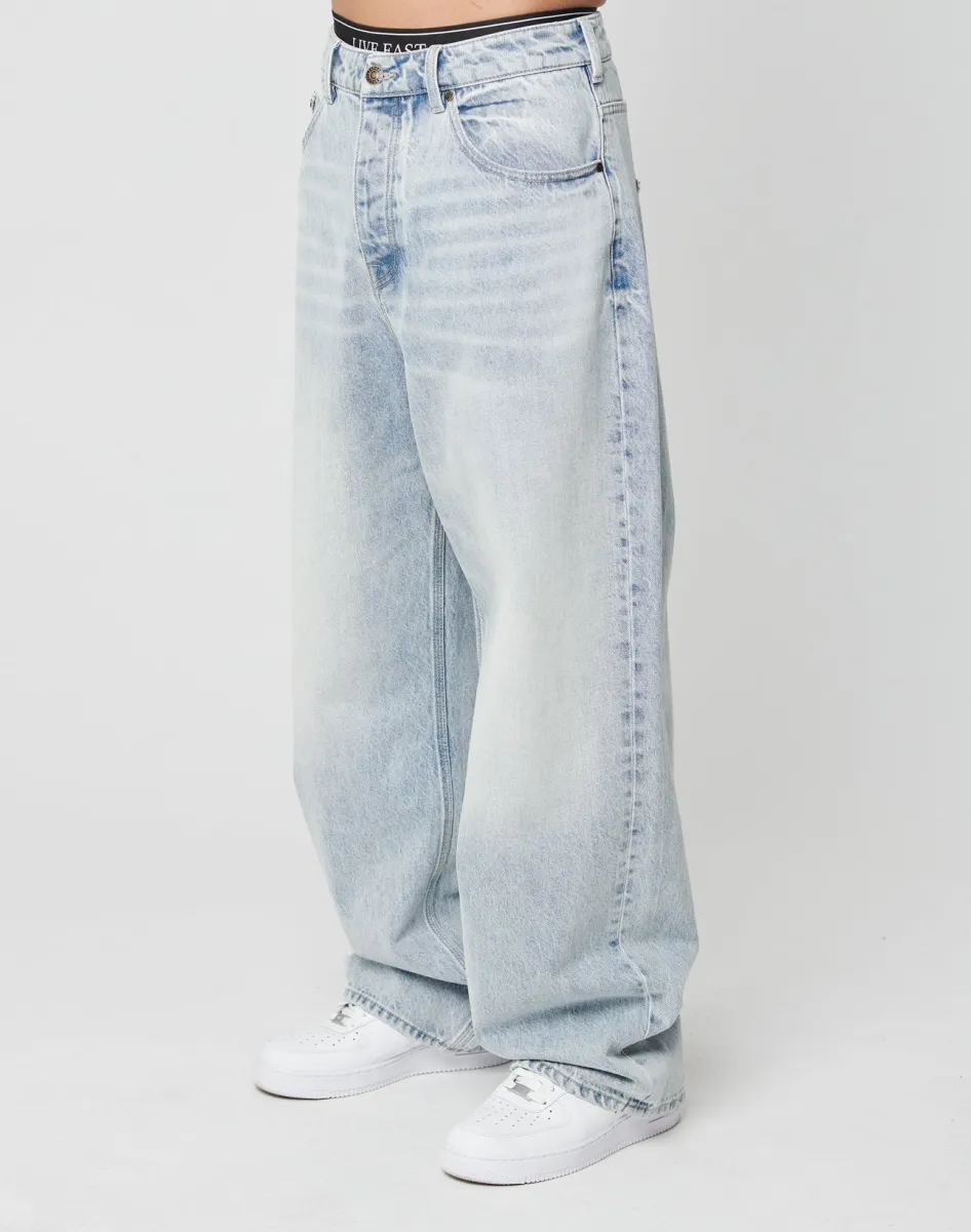 LFDY Baggy Denim sold by Live Fast Die Young