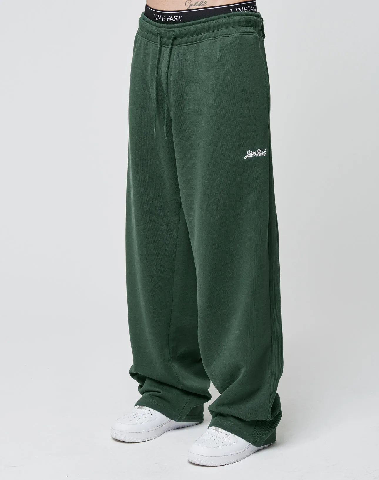 Basic Wide Jogger sold by Live Fast Die Young