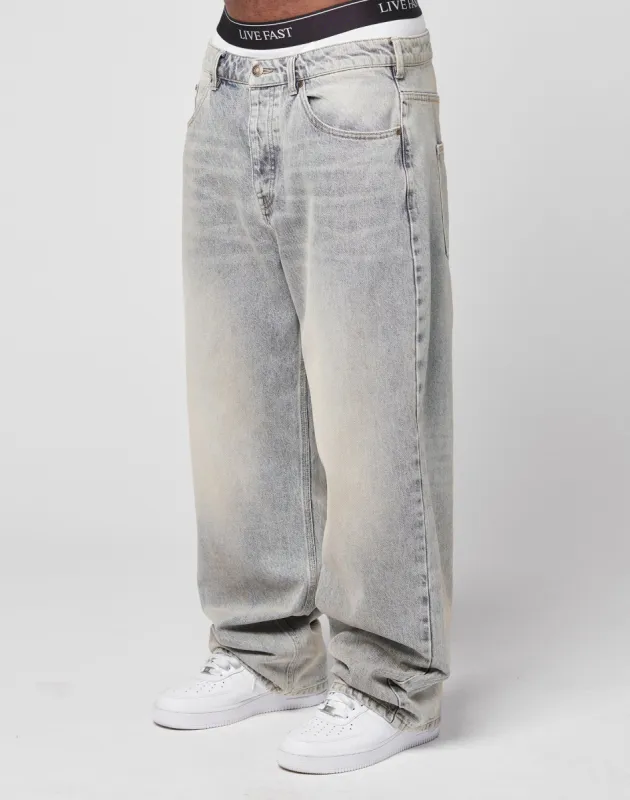 LFDY Baggy Denim sold by Live Fast Die Young