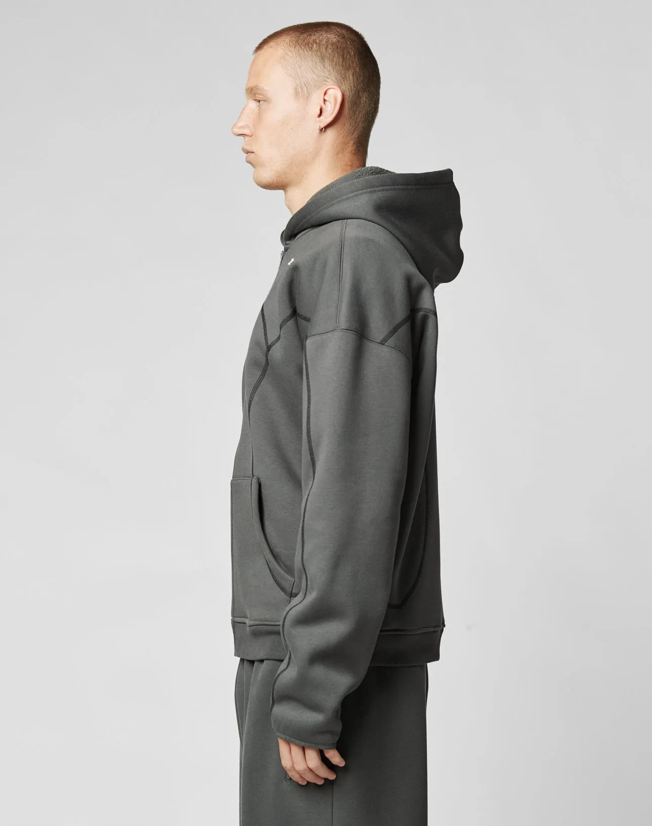 LFDY Active Fleece Hooded Zip sold by Live Fast Die Young product image thumbnail 3