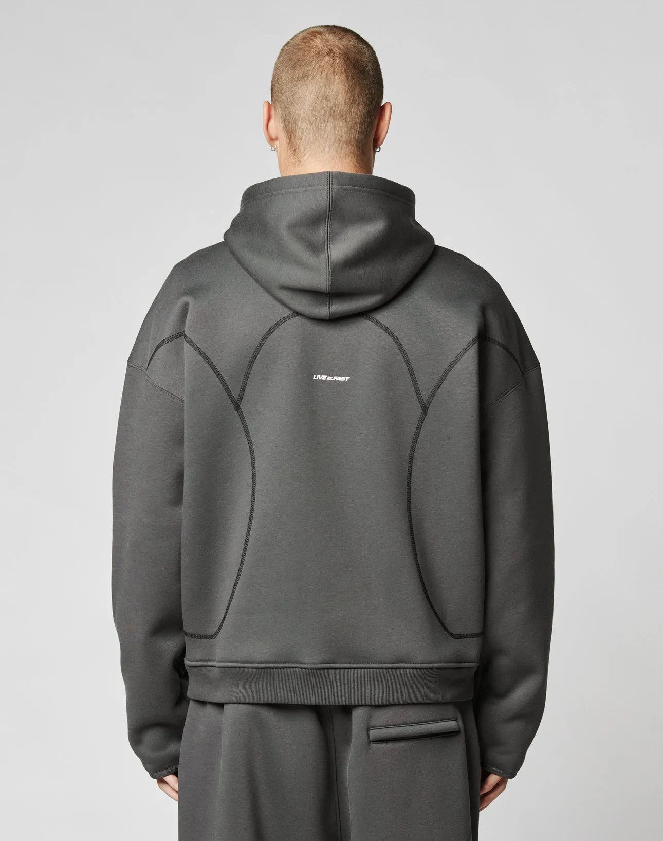 LFDY Active Fleece Hooded Zip sold by Live Fast Die Young product image thumbnail 2