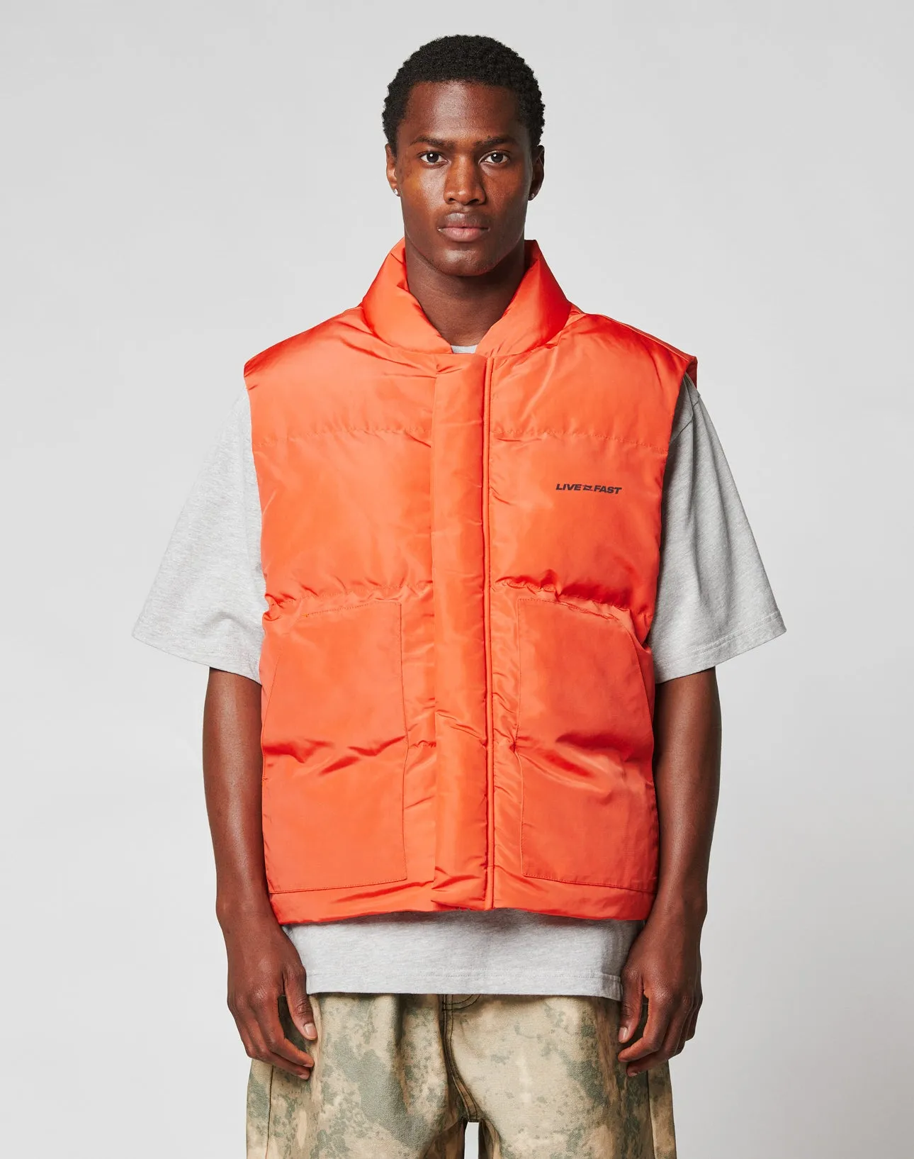 Live Fast Cropped Vest sold by Live Fast Die Young