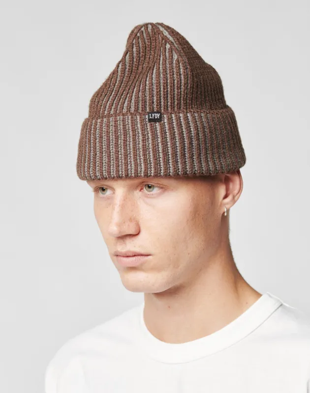 2 Tone Rib Knit Beanie sold by Live Fast Die Young