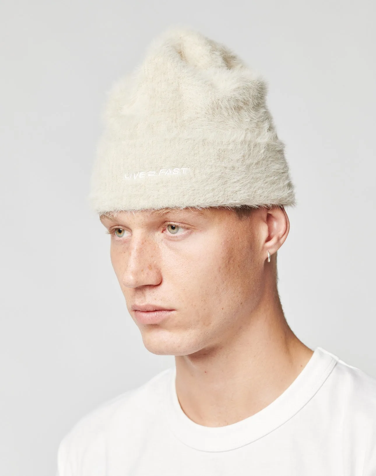 Live Fast Fuzzy Beanie sold by Live Fast Die Young