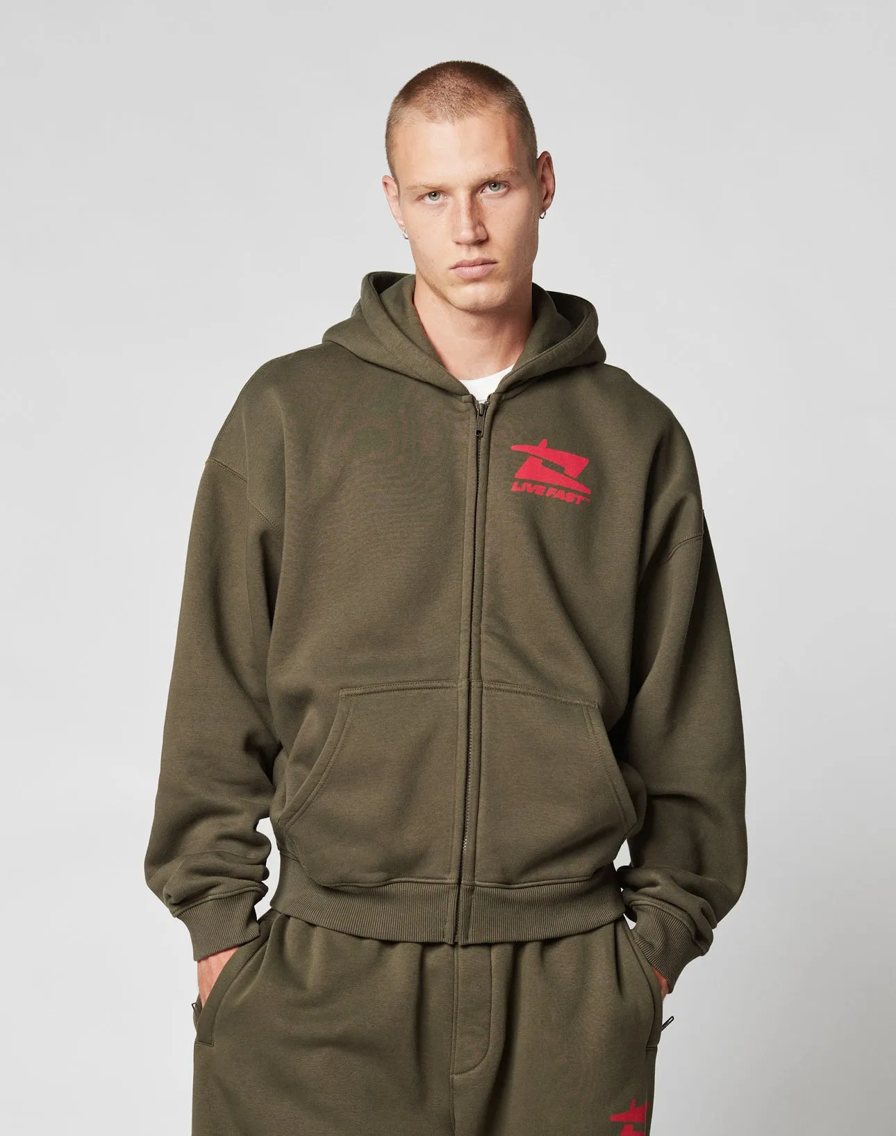 Live Fast Sweatsuit Jacket sold by Live Fast Die Young product image thumbnail 5