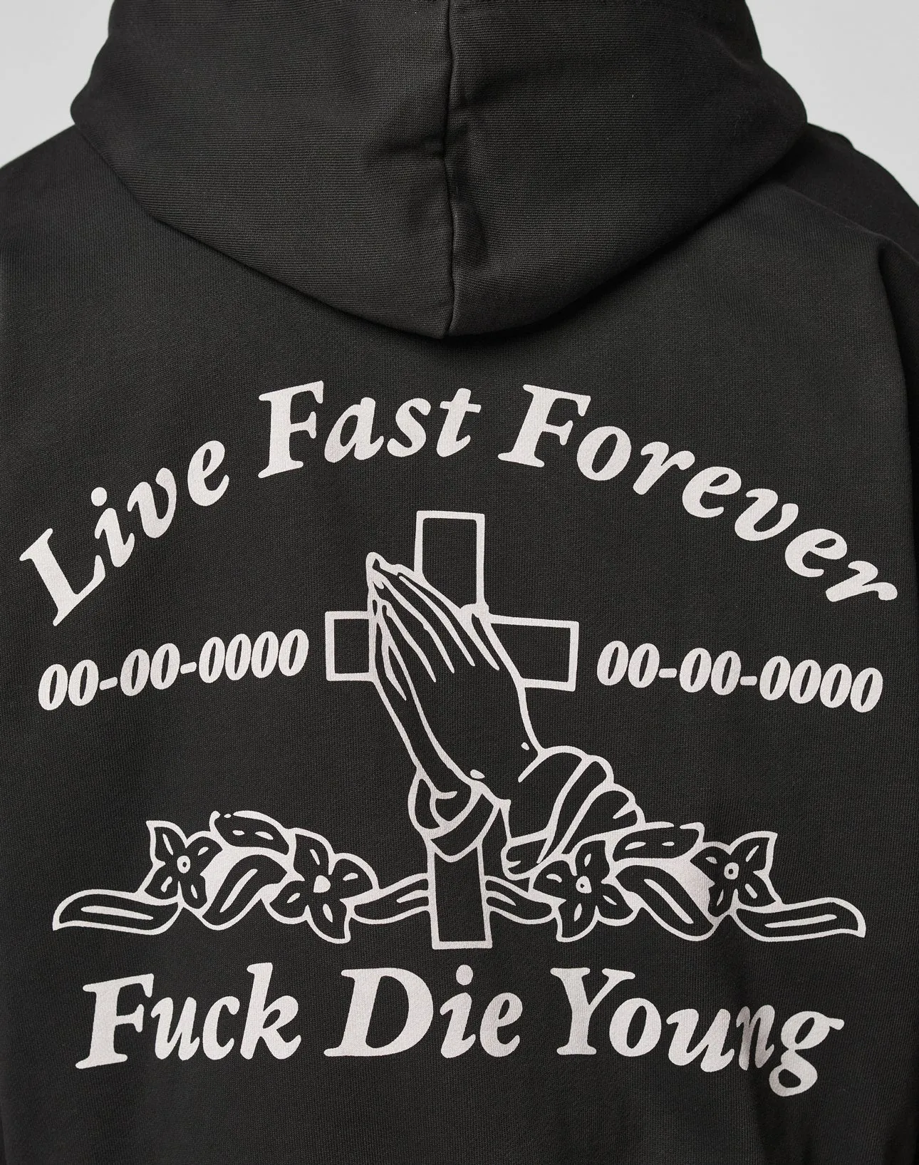 LFDY Praying Hooded Zip sold by Live Fast Die Young product image thumbnail 3