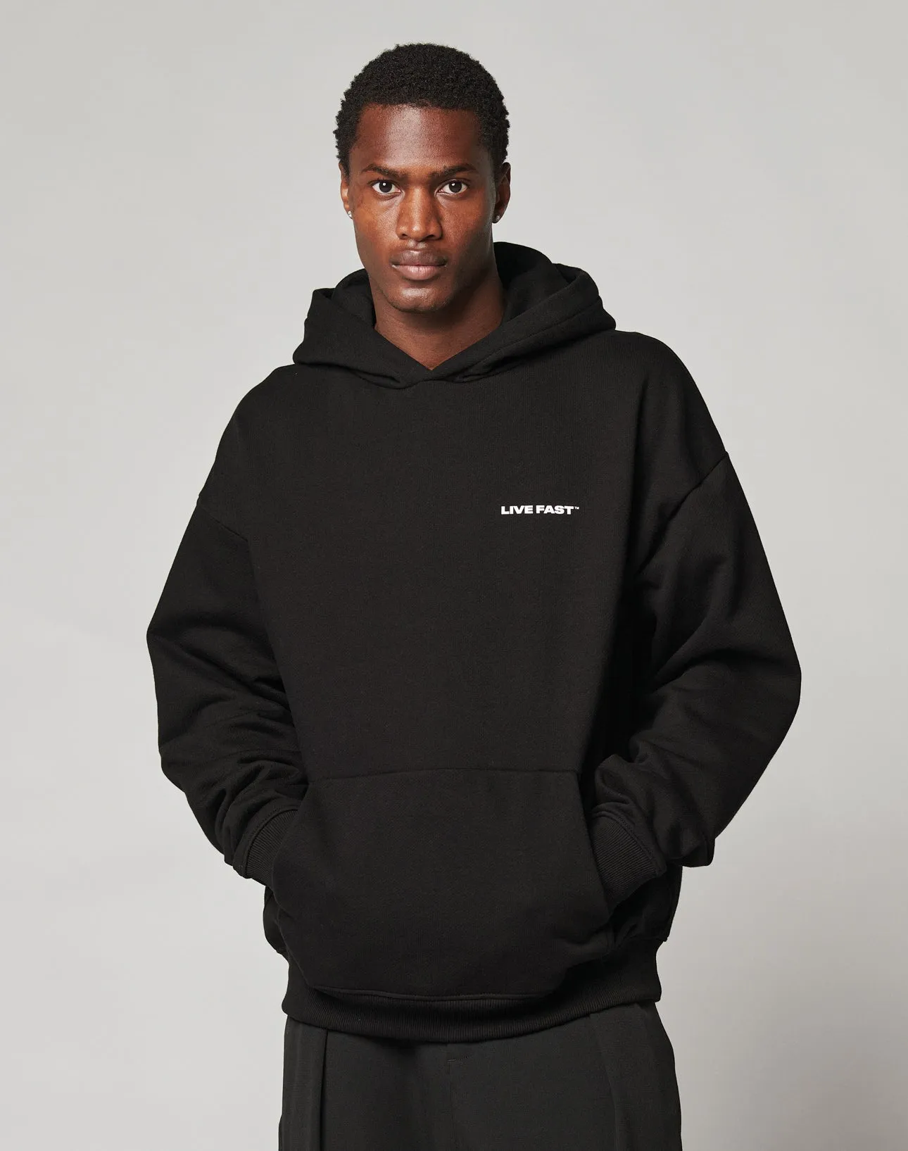 Live Fast Plain Hooded sold by Live Fast Die Young product image thumbnail 5