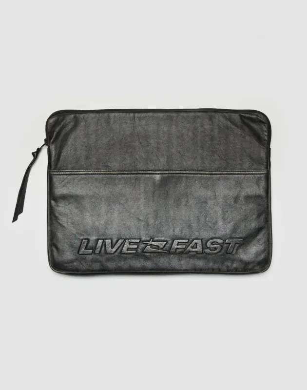 LFDY Laptop Leather Case sold by Live Fast Die Young