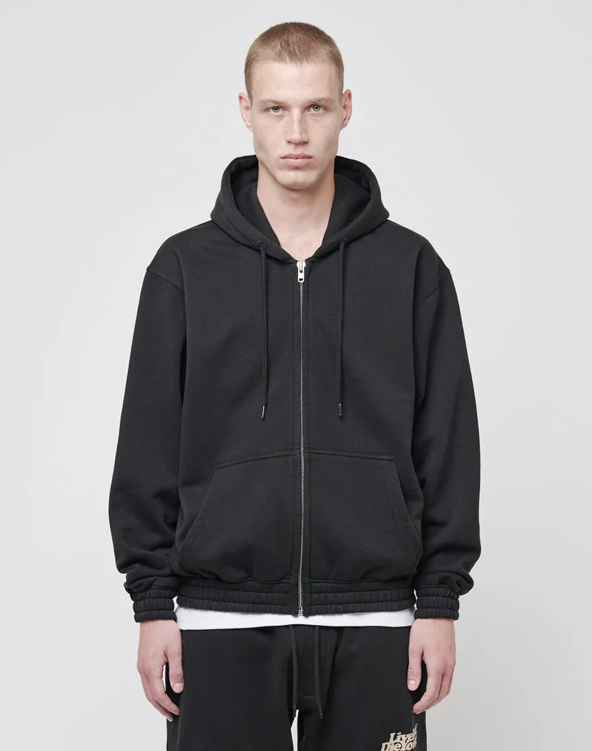 Basic Hooded Zip sold by Live Fast Die Young