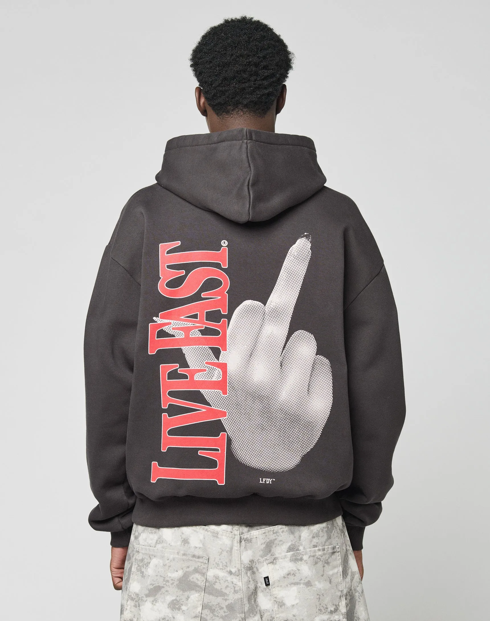 LFDY Middlefinger Hooded sold by Live Fast Die Young