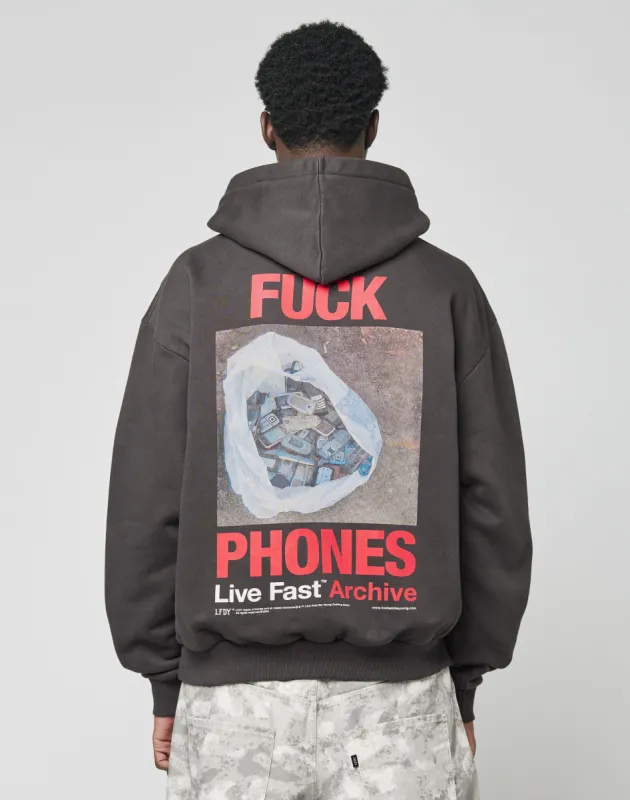 LFDY F*ck Phones Hooded sold by Live Fast Die Young