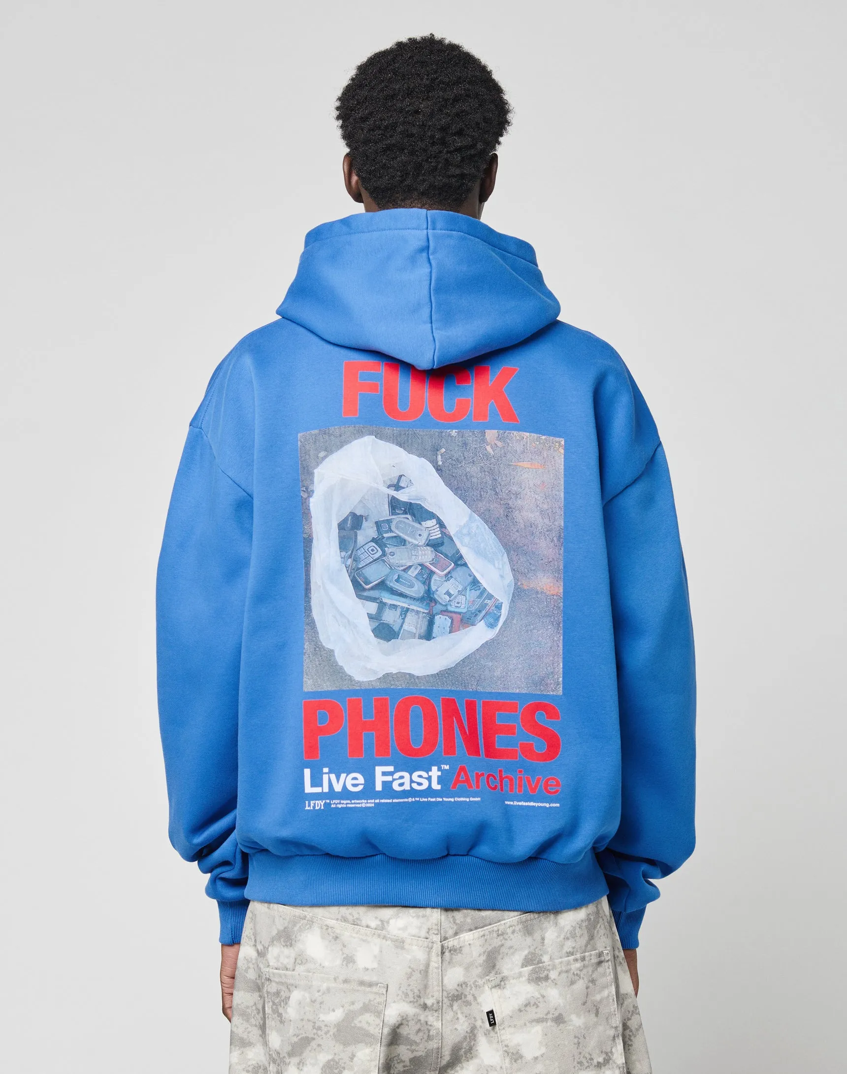 LFDY F*ck Phones Hooded sold by Live Fast Die Young