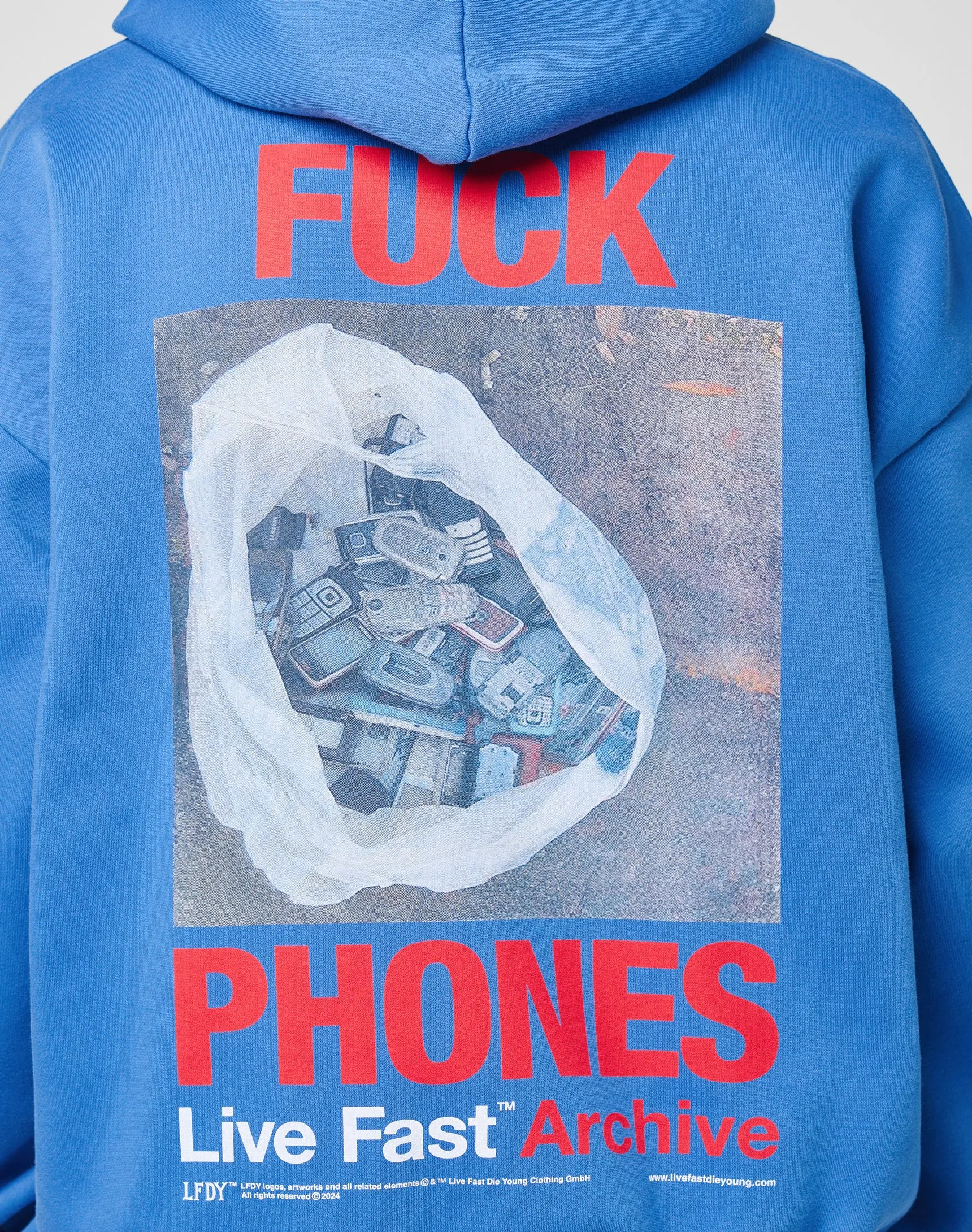 LFDY F*ck Phones Hooded sold by Live Fast Die Young product image thumbnail 3