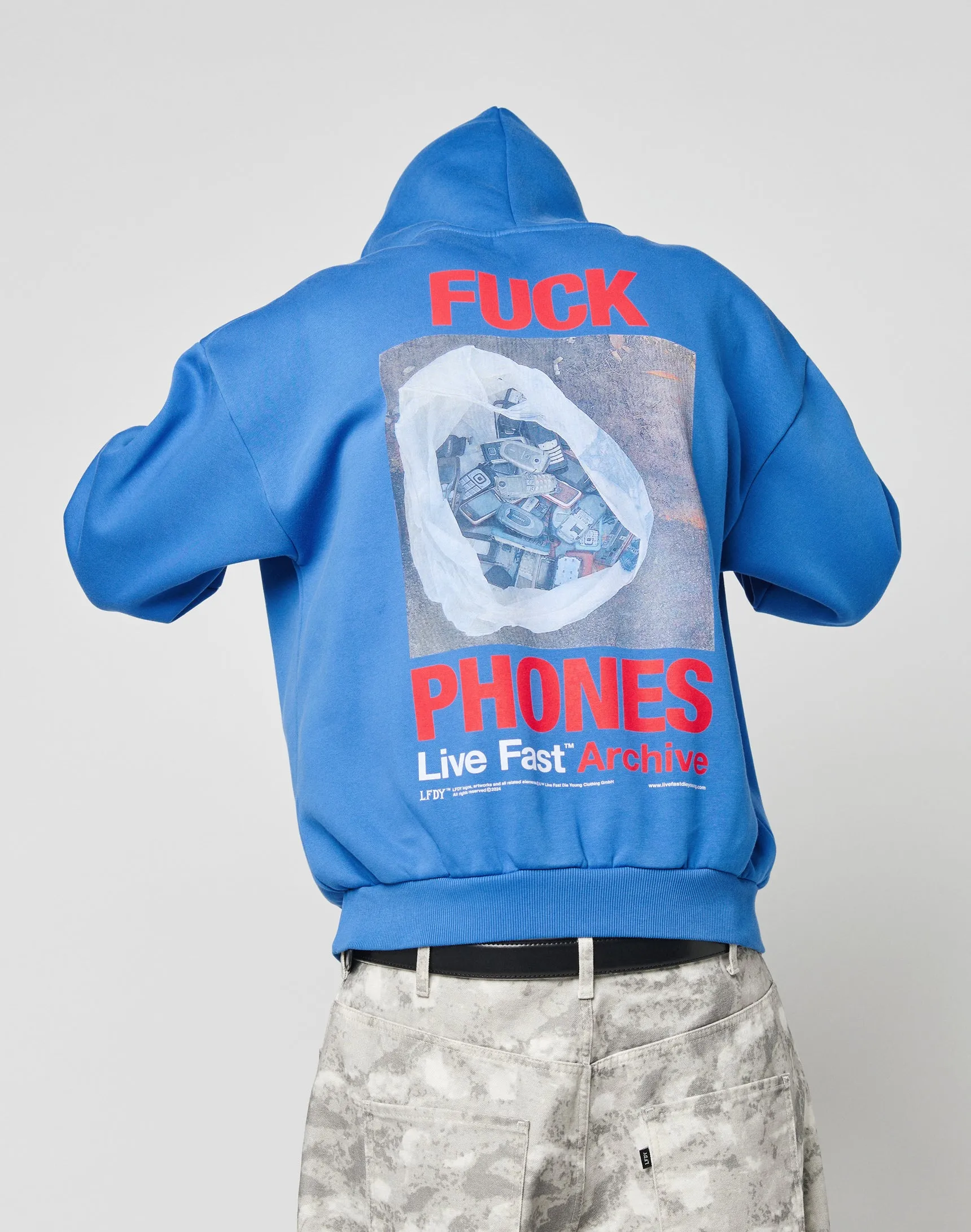 LFDY F*ck Phones Hooded sold by Live Fast Die Young product image thumbnail 5