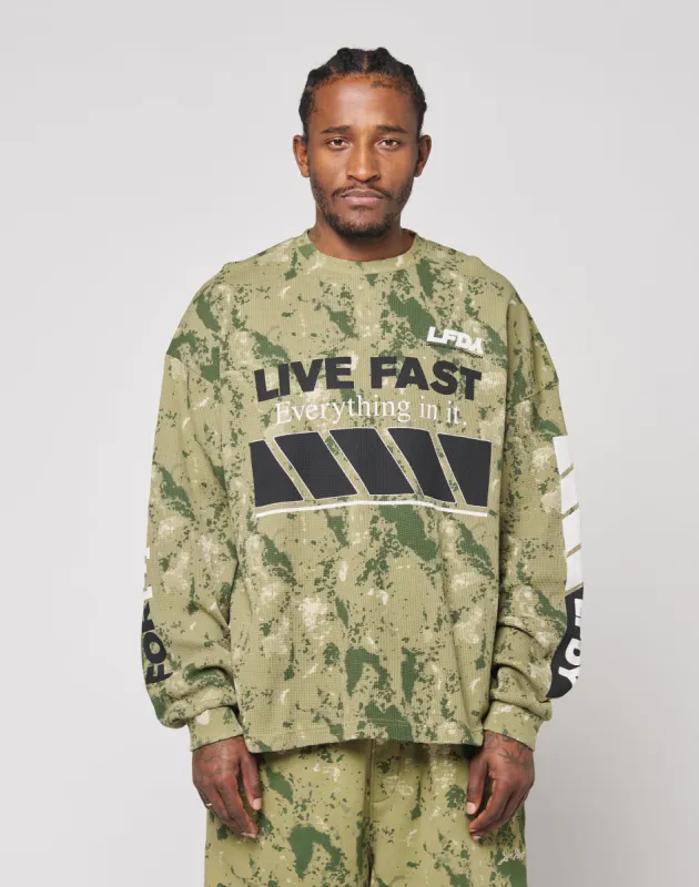 LFDY Racing Waffle Longsleeve sold by Live Fast Die Young