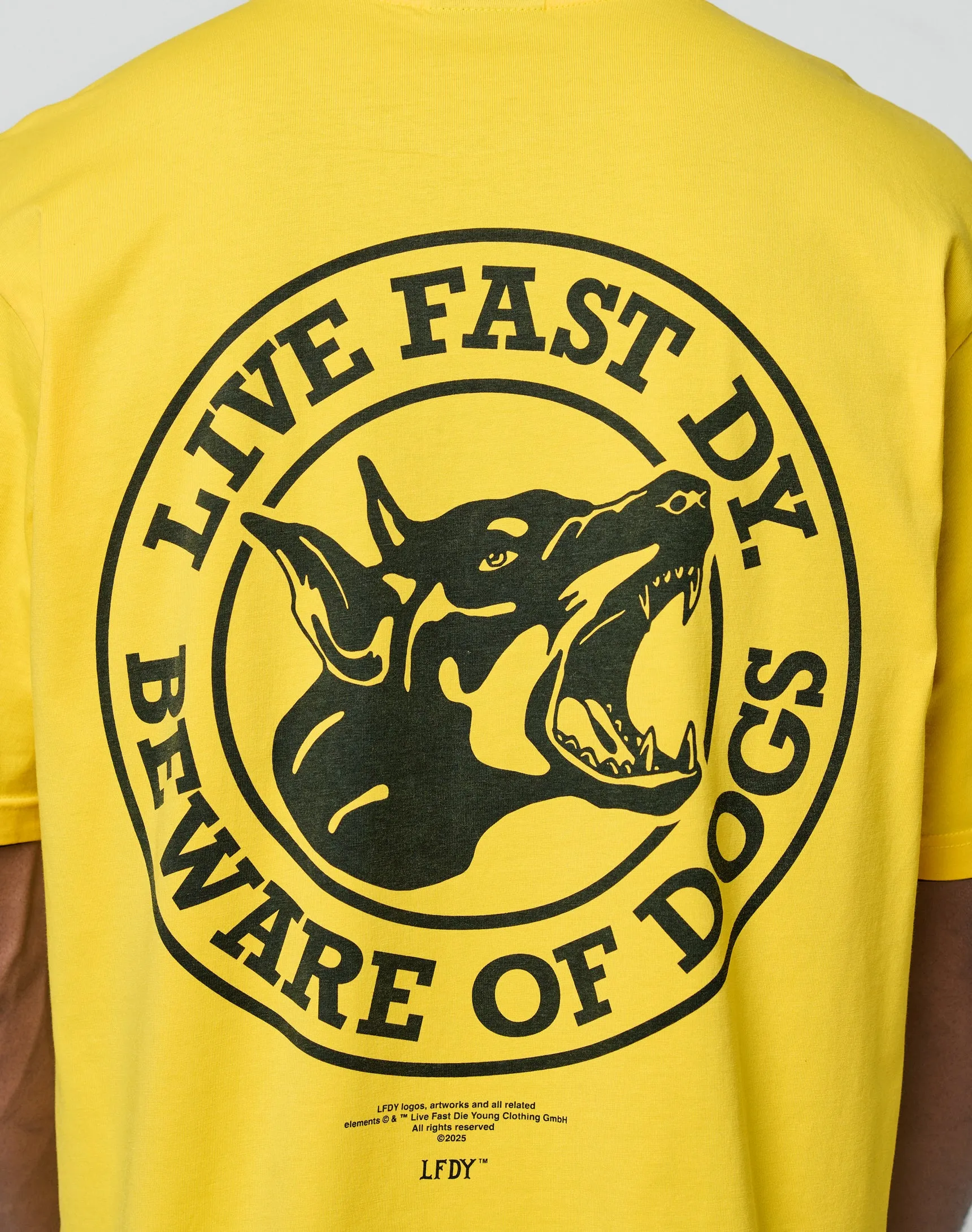 LFDY Circle Dog Tee sold by Live Fast Die Young product image thumbnail 3