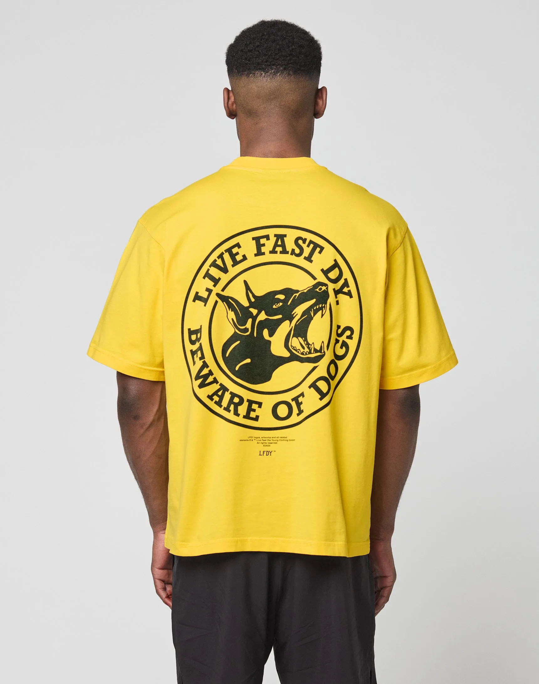 LFDY Circle Dog Tee sold by Live Fast Die Young