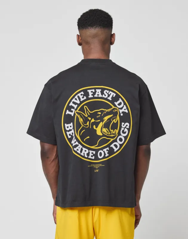 LFDY Circle Dog Tee sold by Live Fast Die Young