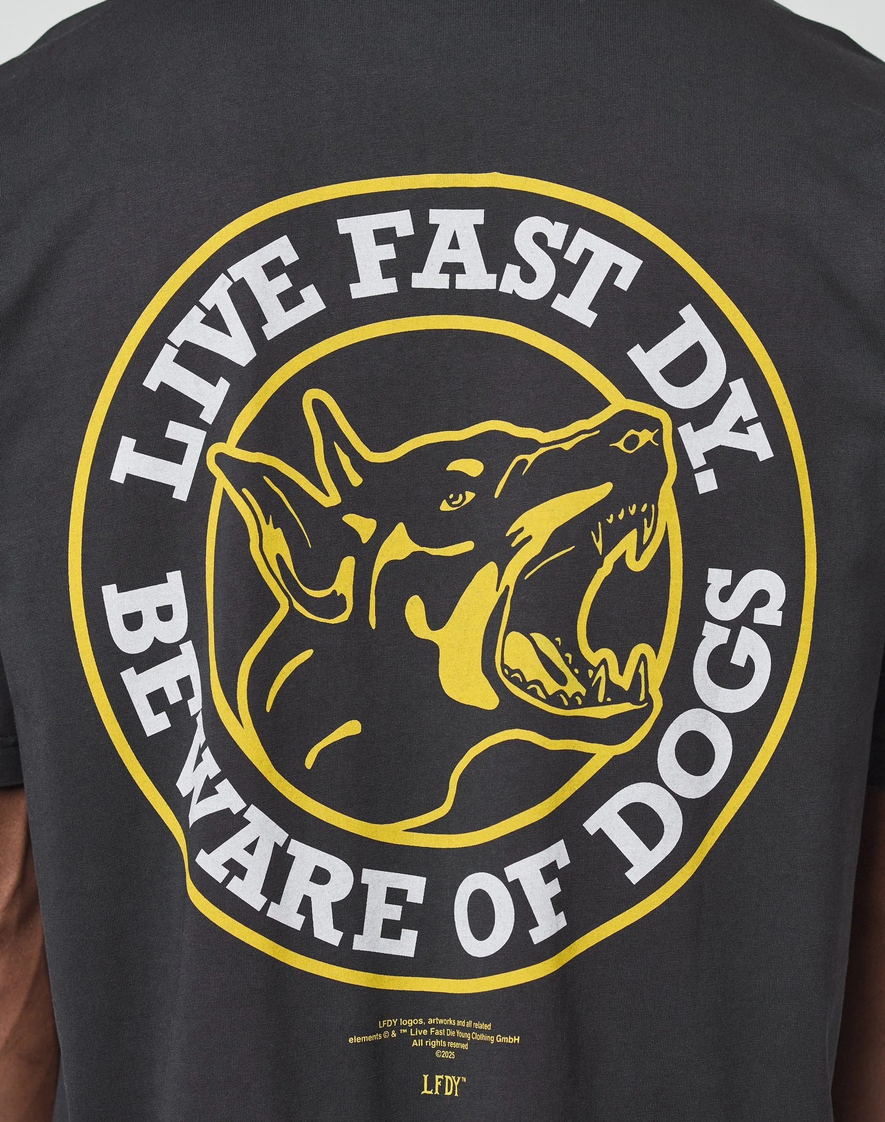 LFDY Circle Dog Tee sold by Live Fast Die Young product image thumbnail 3