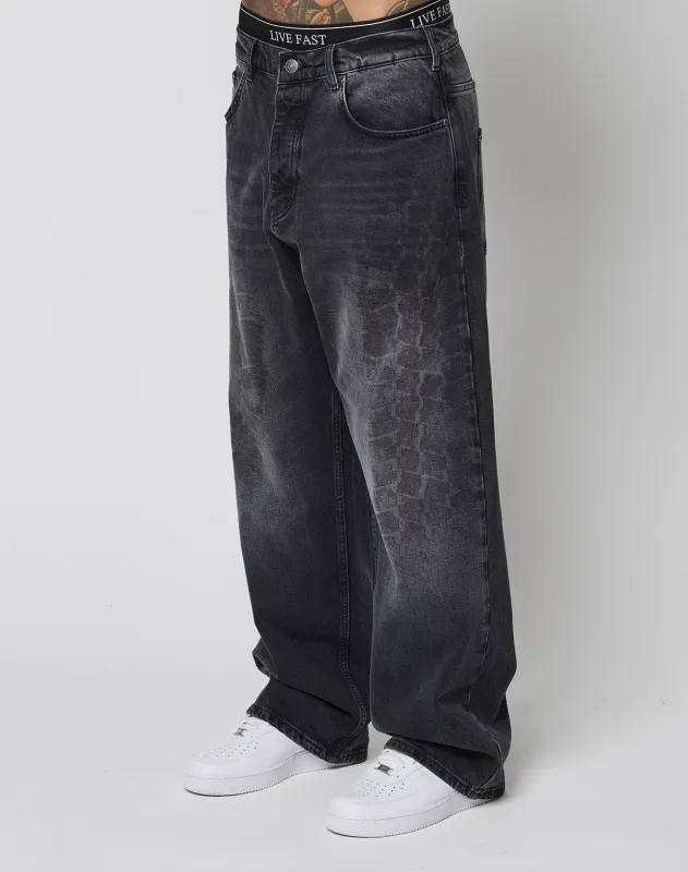 LFDY Tire Tracks Denim sold by Live Fast Die Young