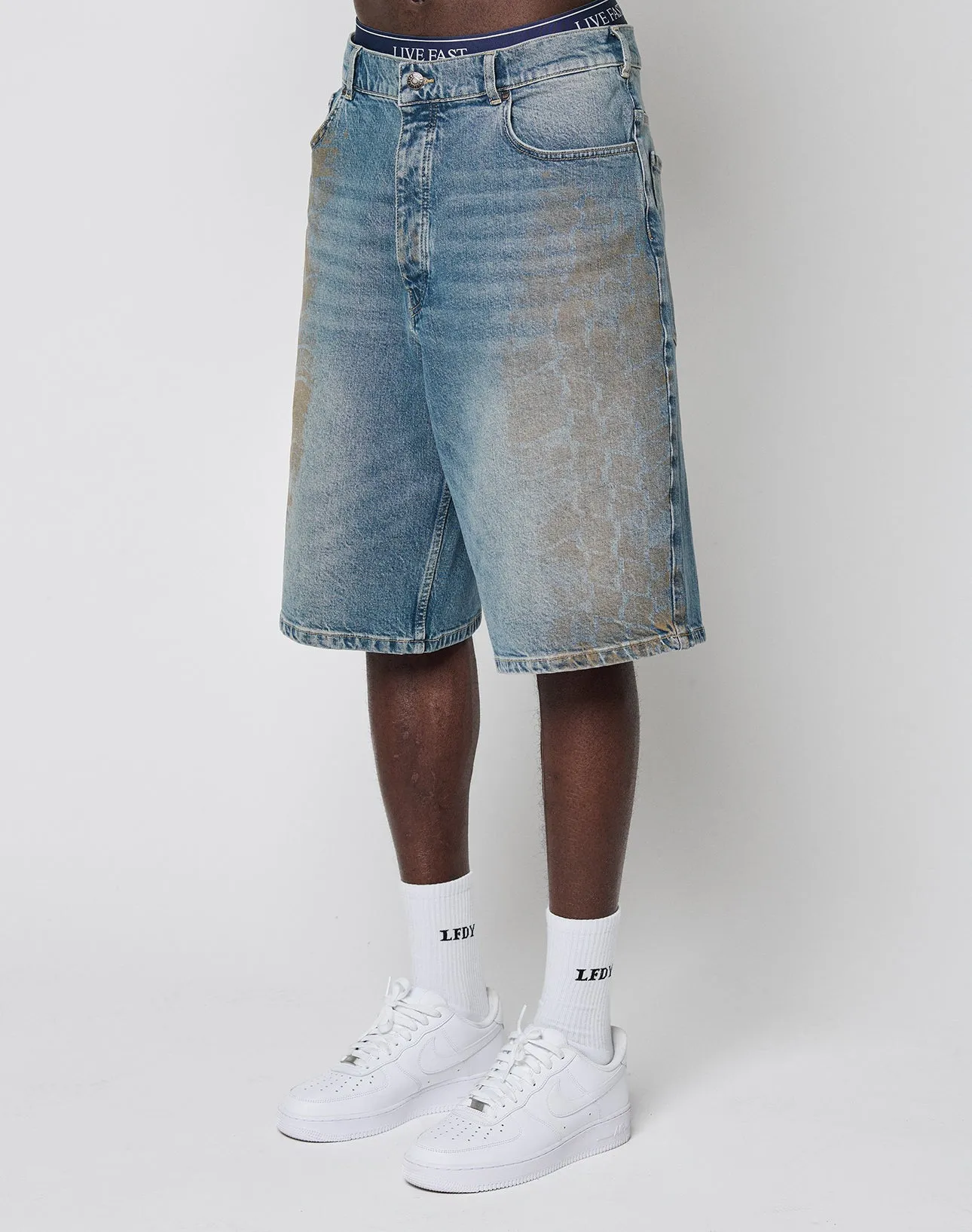 LFDY Tire Tracks Jorts sold by Live Fast Die Young