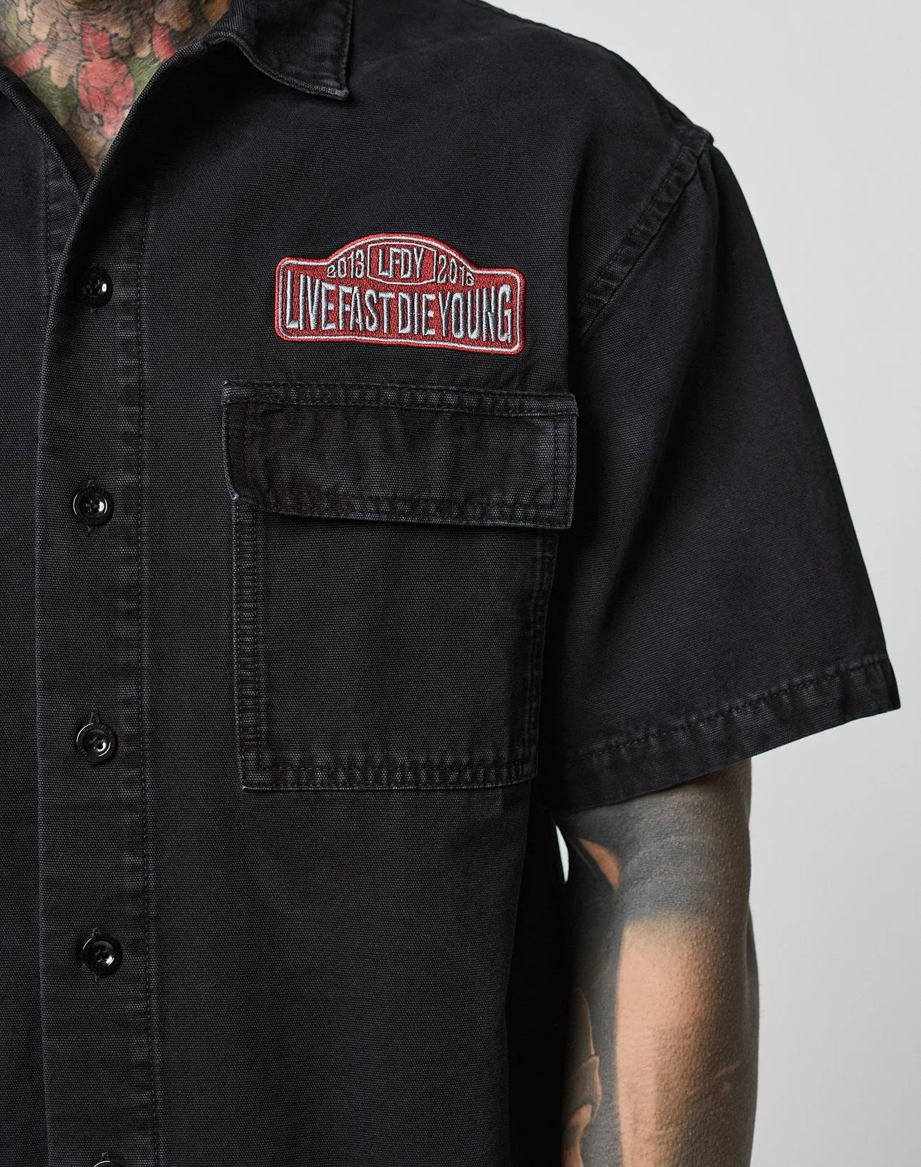 LFDY Workwear Shirt sold by Live Fast Die Young product image thumbnail 2