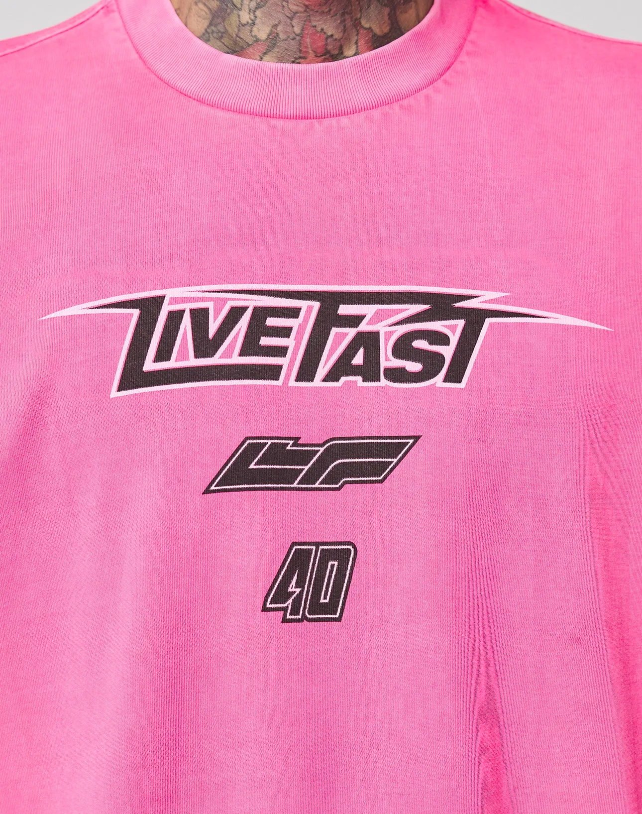 LFDY Triple Racing Tee sold by Live Fast Die Young product image thumbnail 2
