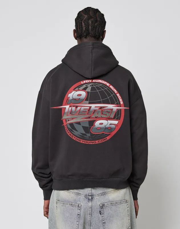 LFDY Globe Hooded sold by Live Fast Die Young