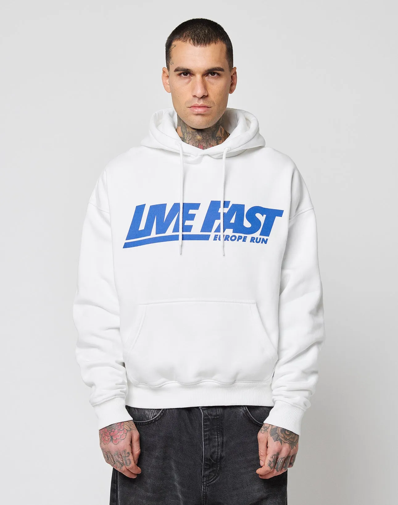Live Fast Europe Run Hooded sold by Live Fast Die Young