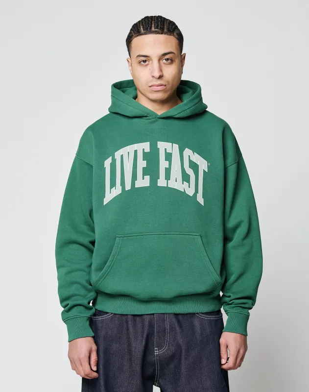 Live Fast College Hooded sold by Live Fast Die Young