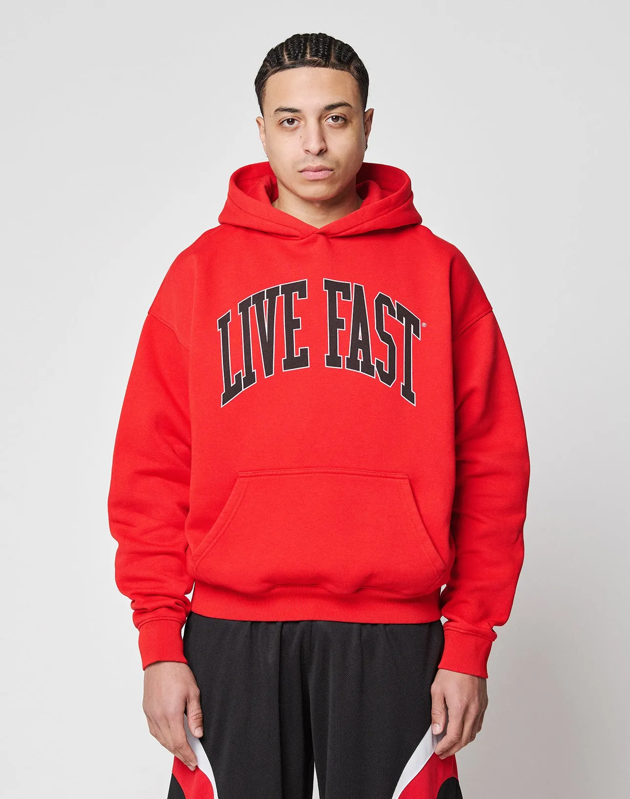 Live Fast College Hooded sold by Live Fast Die Young