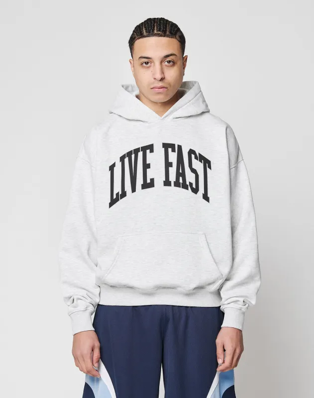 Live Fast College Hooded sold by Live Fast Die Young