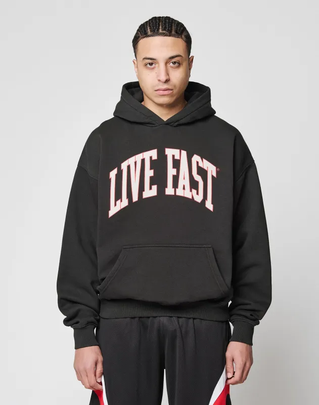 Live Fast College Hooded sold by Live Fast Die Young
