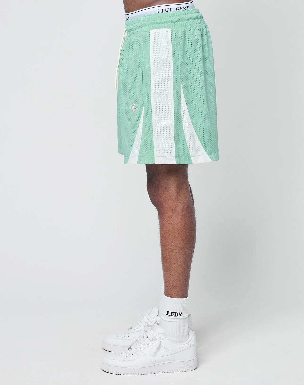 Striped Mesh Shorts sold by Live Fast Die Young product image thumbnail 4