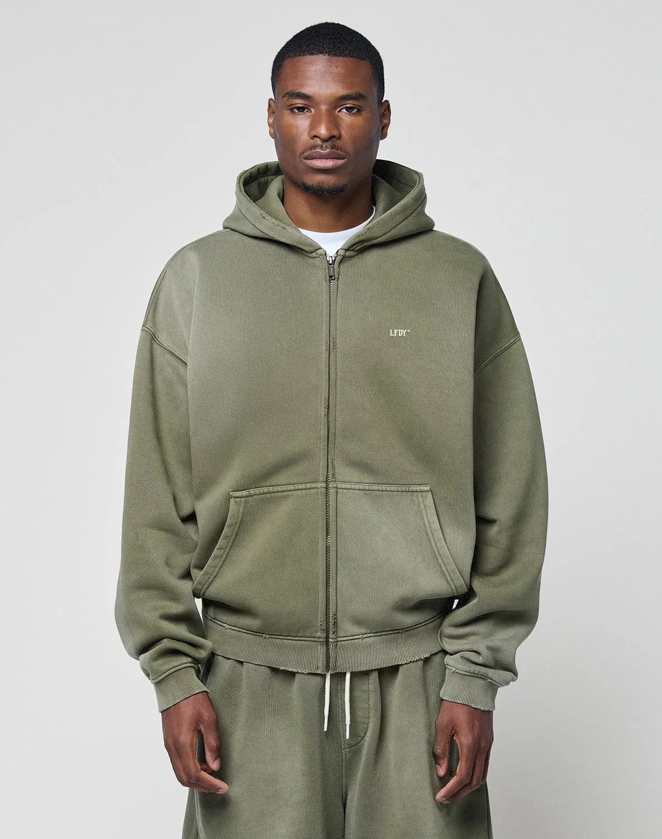 Basic Hooded Zip sold by Live Fast Die Young