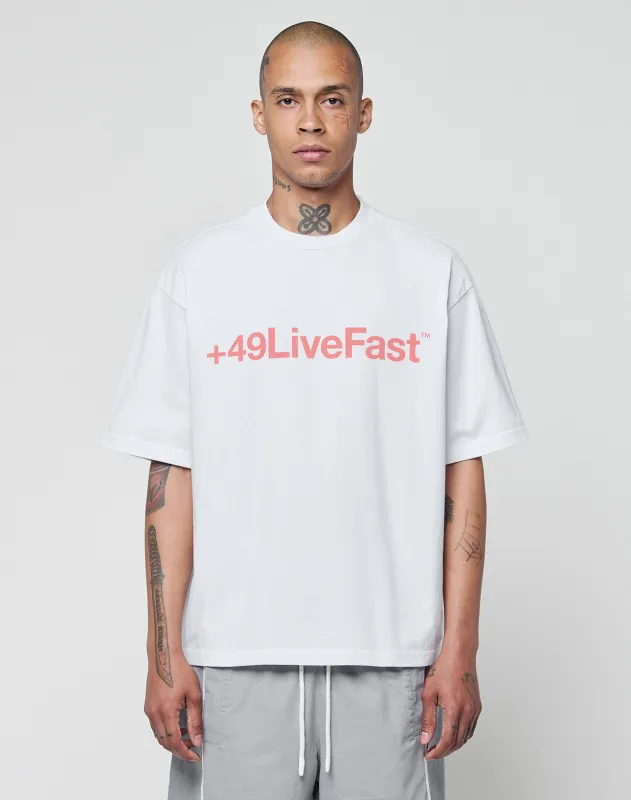 Basic +49 Tee sold by Live Fast Die Young