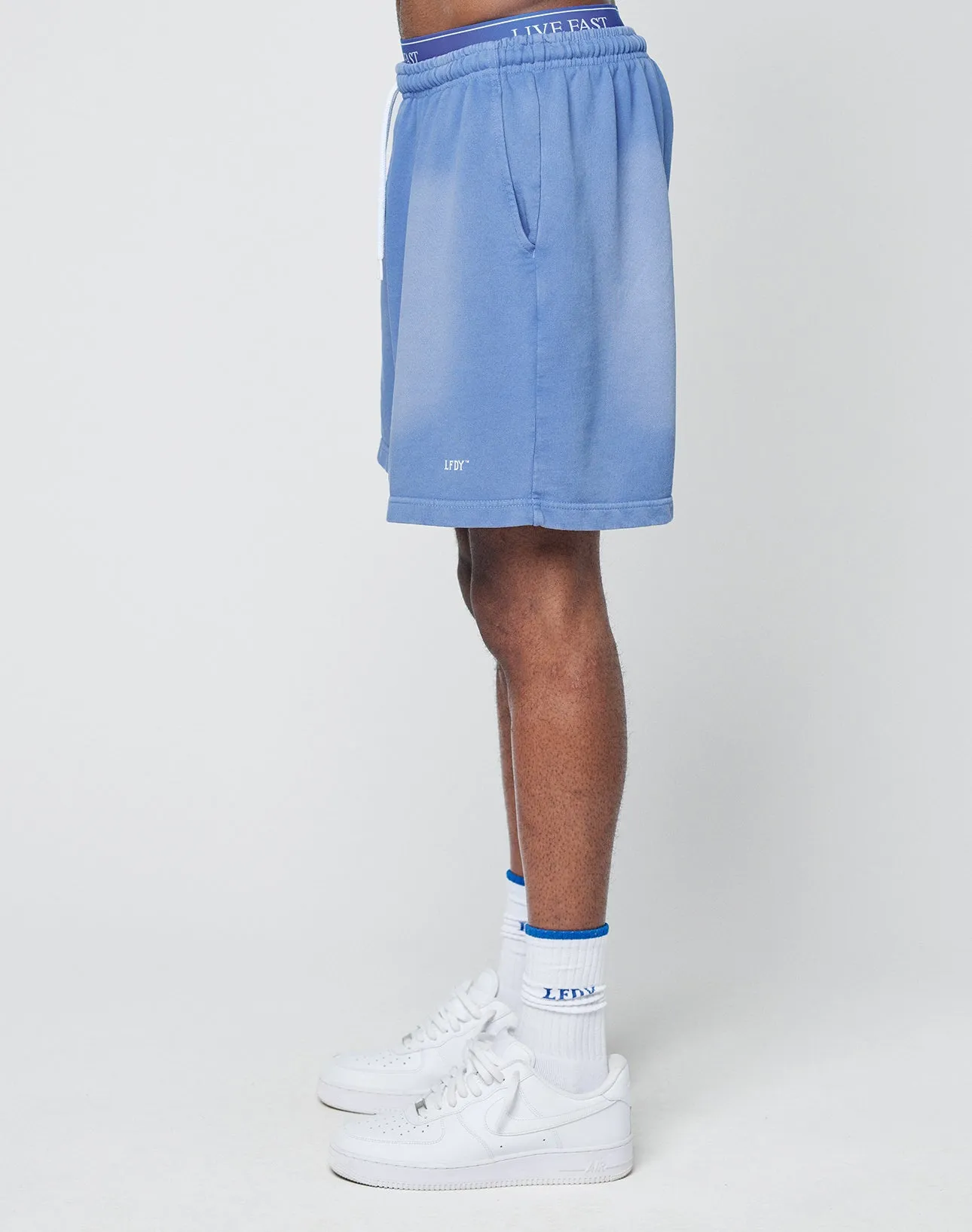 Basic Sweat Shorts sold by Live Fast Die Young product image thumbnail 4