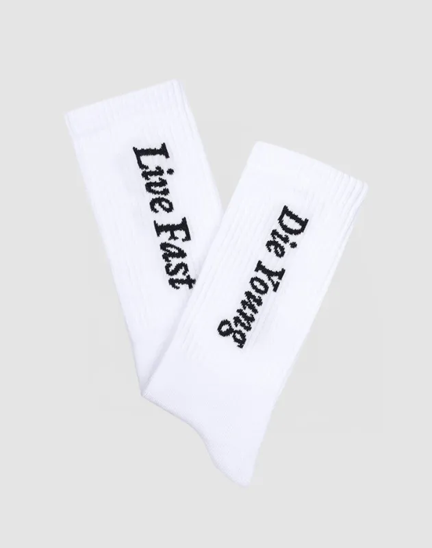 Live Fast Die Young Socks (2 Pack) sold by Live Fast Die Young