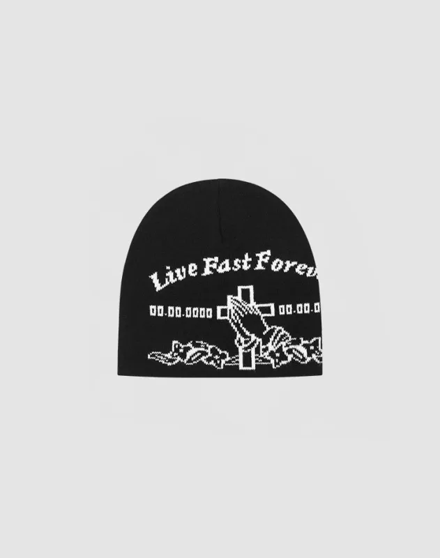 LFDY Praying Beanie sold by Live Fast Die Young