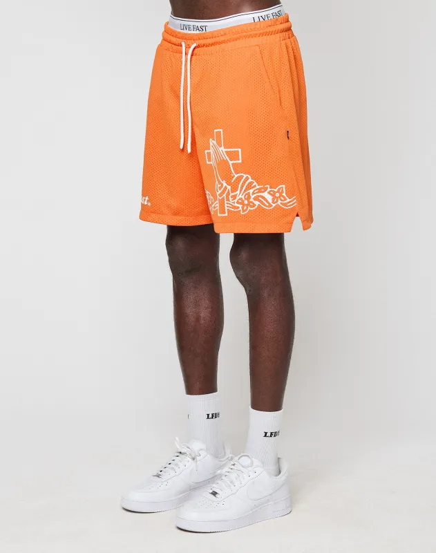 LFDY Praying Mesh Shorts sold by Live Fast Die Young
