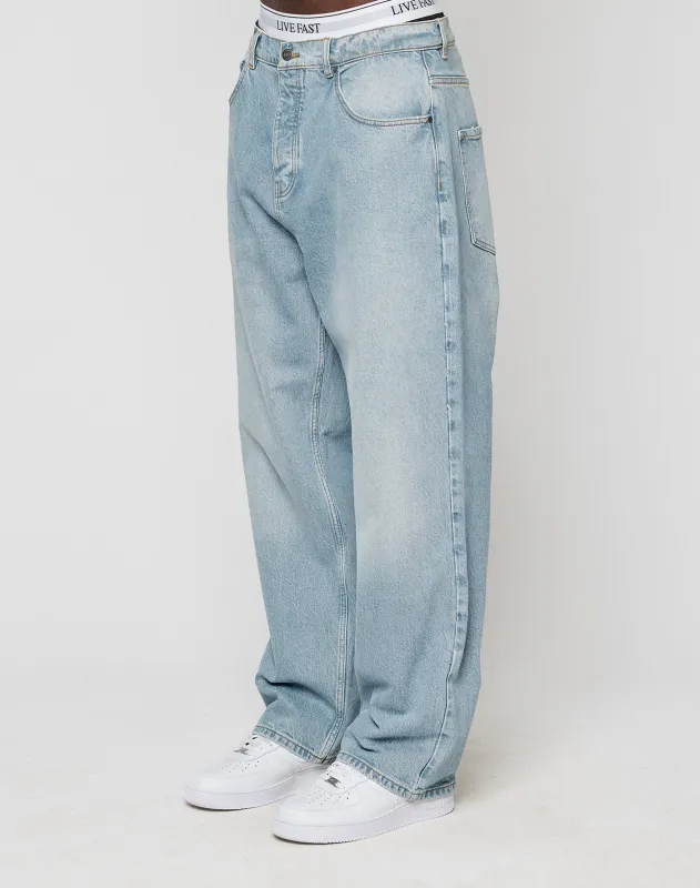 LFDY Baggy Denim sold by Live Fast Die Young