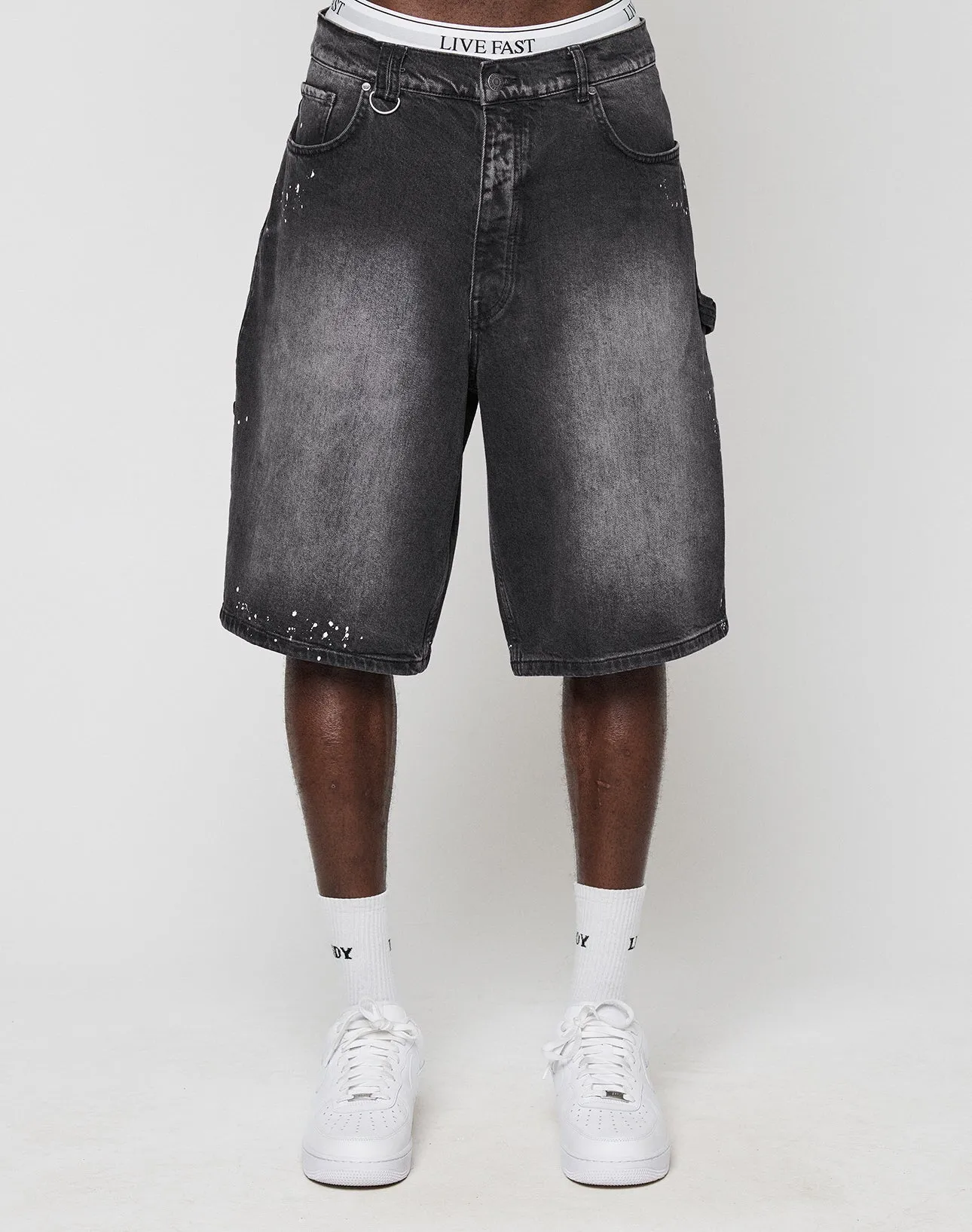 Carpenter Jorts sold by Live Fast Die Young product image thumbnail 5