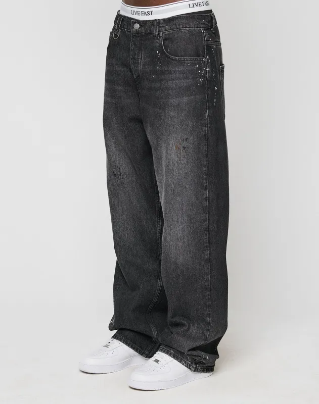 LFDY Baggy Denim sold by Live Fast Die Young