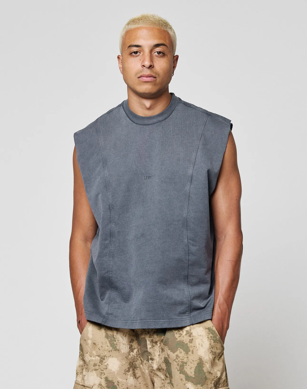 Heavy Muscle Tank sold by Live Fast Die Young product image thumbnail 5