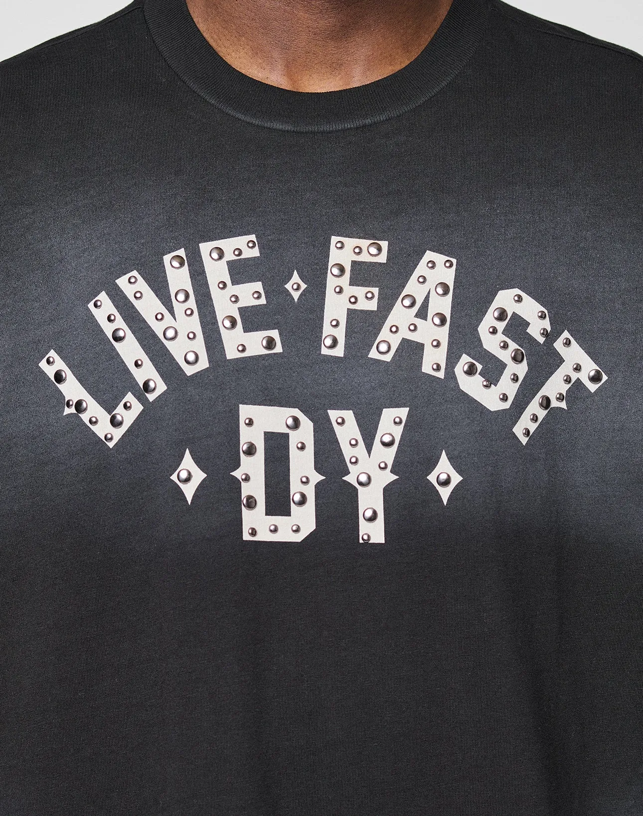 Live Fast Rivet Tee sold by Live Fast Die Young product image thumbnail 2
